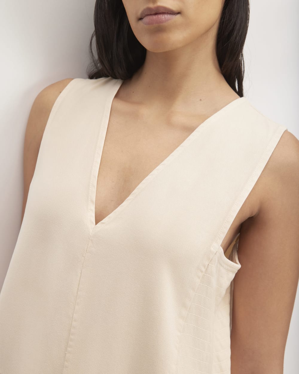 The TENCEL? V-Neck Dress | Whisper Pink - Image 3