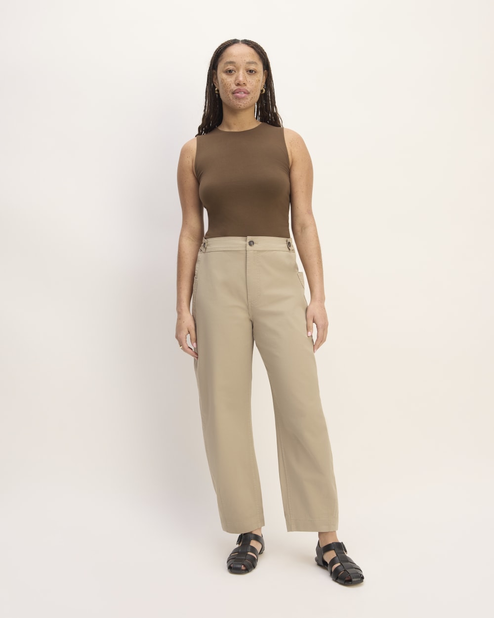 The Barrel Pant | Trench Coat Khaki