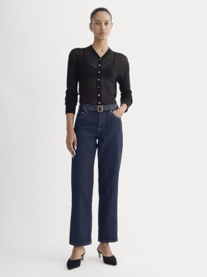 Low-Rise Straight Jean | Tungsten Rinse