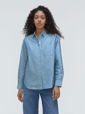 The Must-Have Oxford Shirt | Lapis Blue / Bright Jade / Optic White