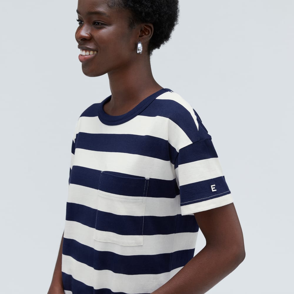 The Organic Weekend Maxi Dress | Navy / Canvas - Image 4