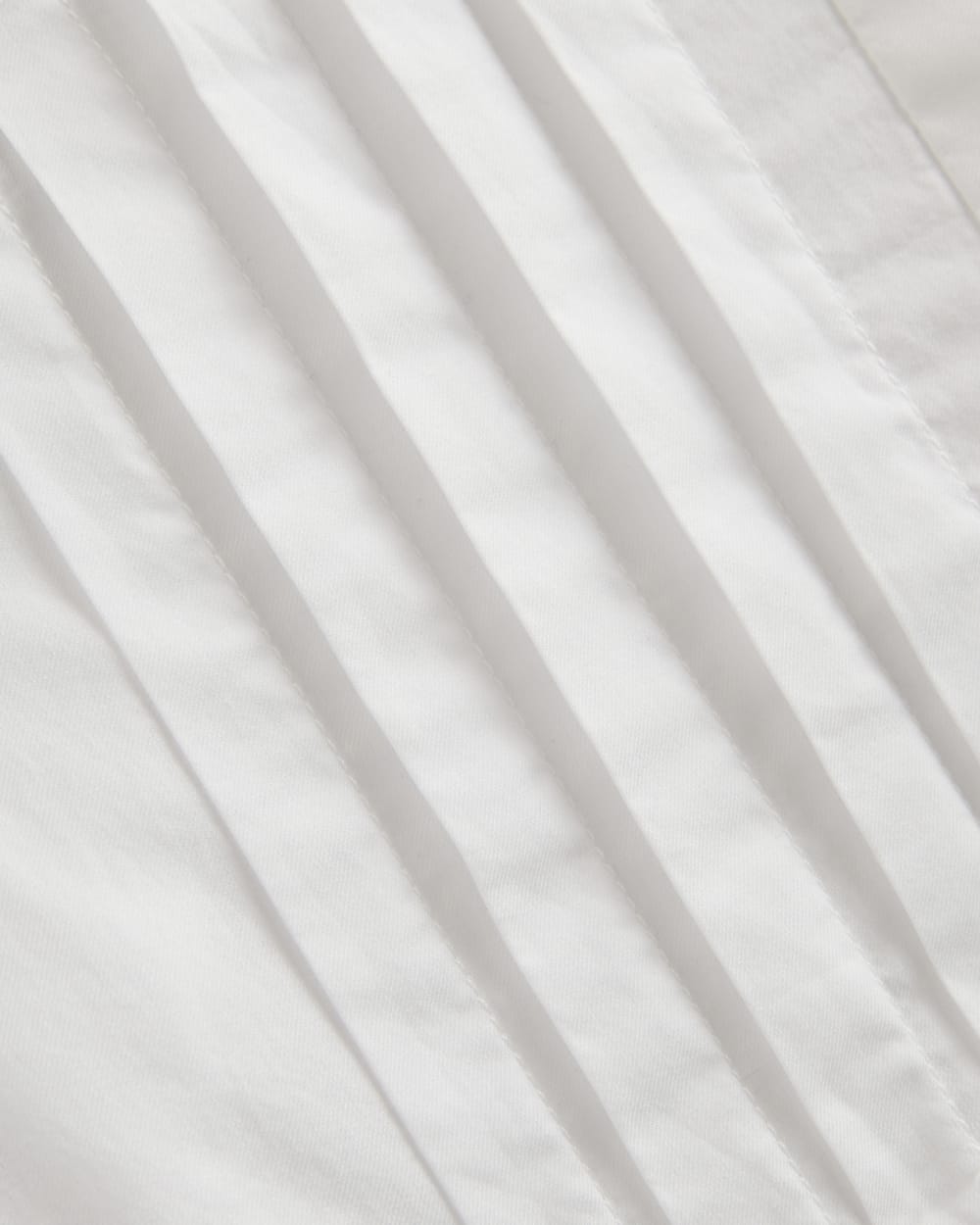 The Pleated Shirt in Silky Cotton | White - Image 6