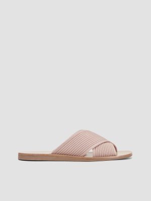 The Day Crossover Sandal | Pale Pink