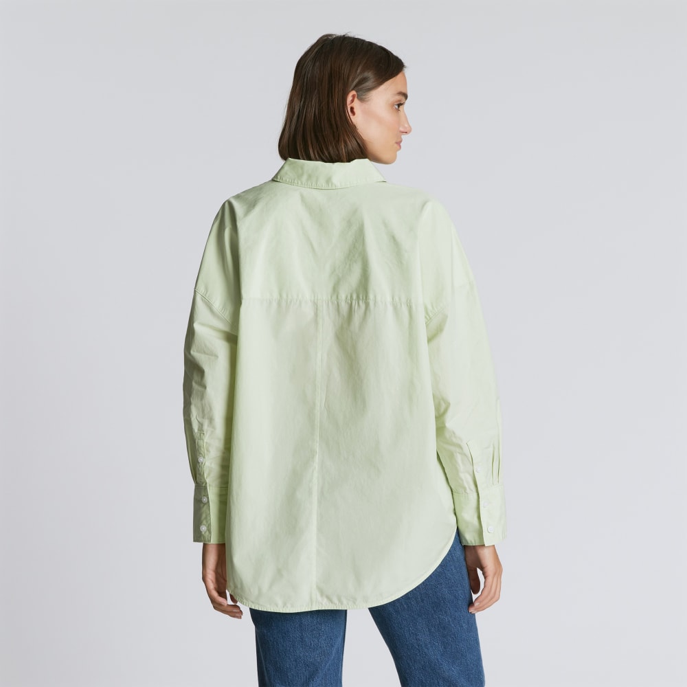 The Oversized Poplin Shirt | Seafoam Green - Image 3