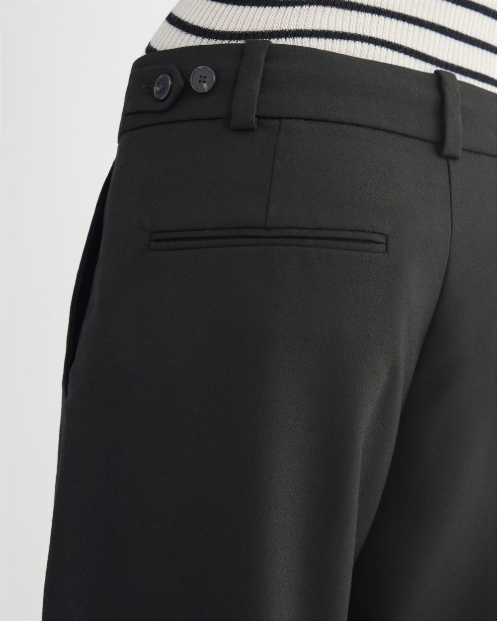 Straight-Leg Trouser in Tailor Twill | Black - Image 4