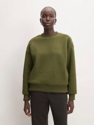 The ReNew Fleece Oversized Crew | Kalamata