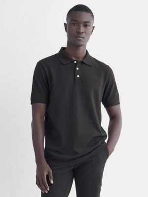The Pique Polo | Black