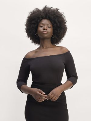 The Form Off-Shoulder Top | Black