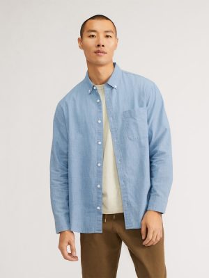 The Relaxed Organic Chambray Shirt | Mid ReChambray