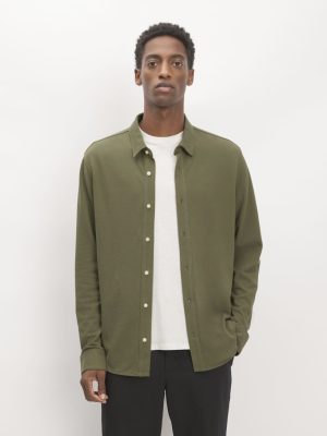 The Long-Sleeve Pique Shirt | Kalamata