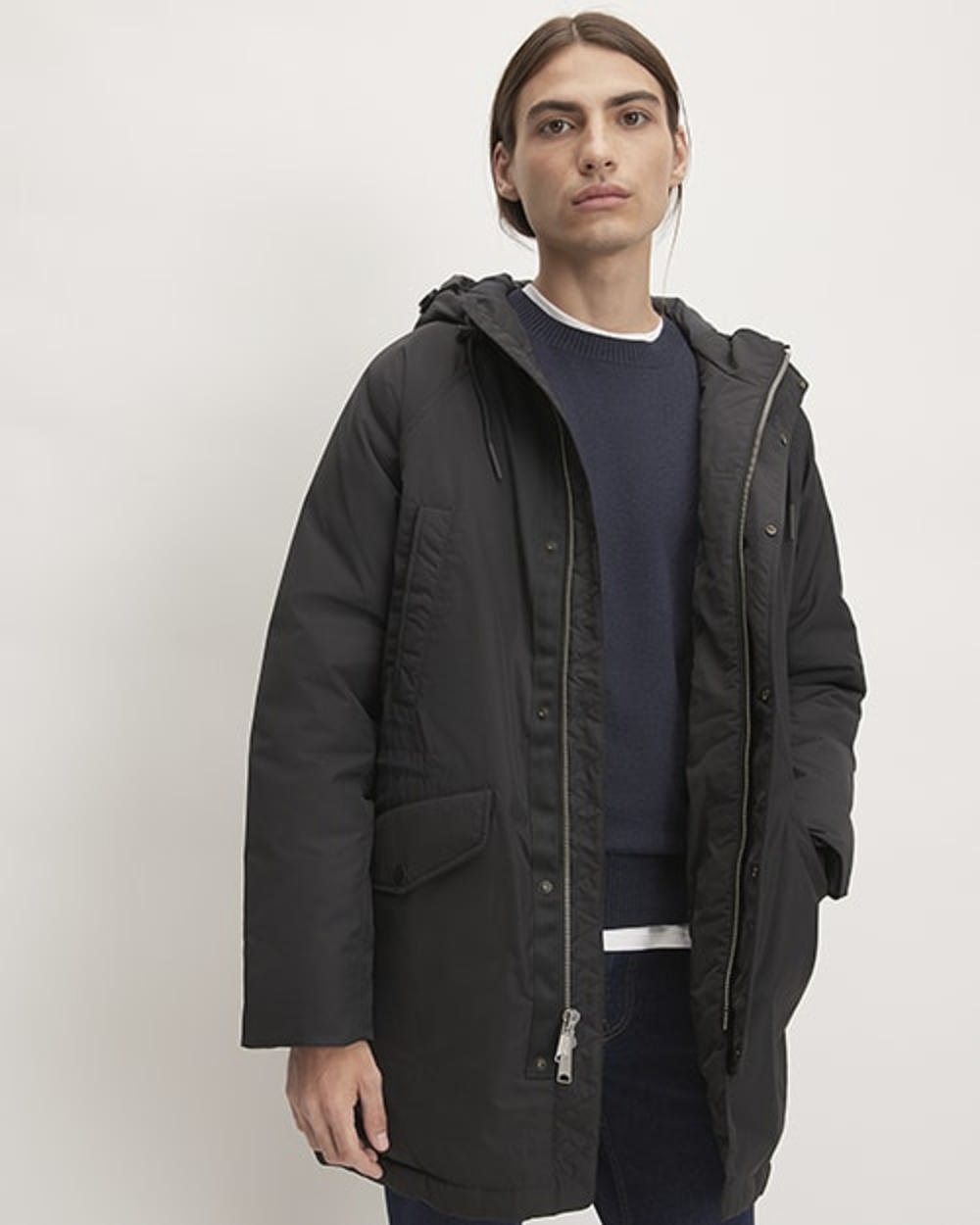 The ReNew Long Parka | Black