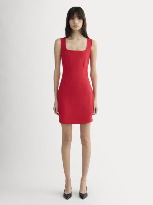 The Dream Square-Neck Dress | Classic Red
