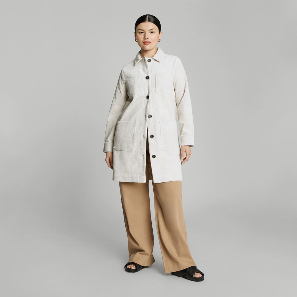 The Corduroy Long Shirt Jacket | Sandstone - Image 7