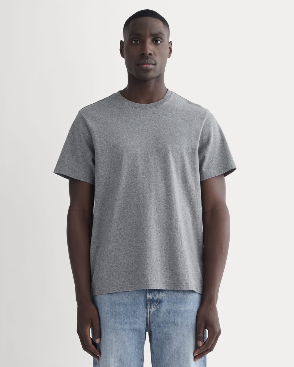 The Premium-Weight Crew | Uniform | Mid Heathered Grey