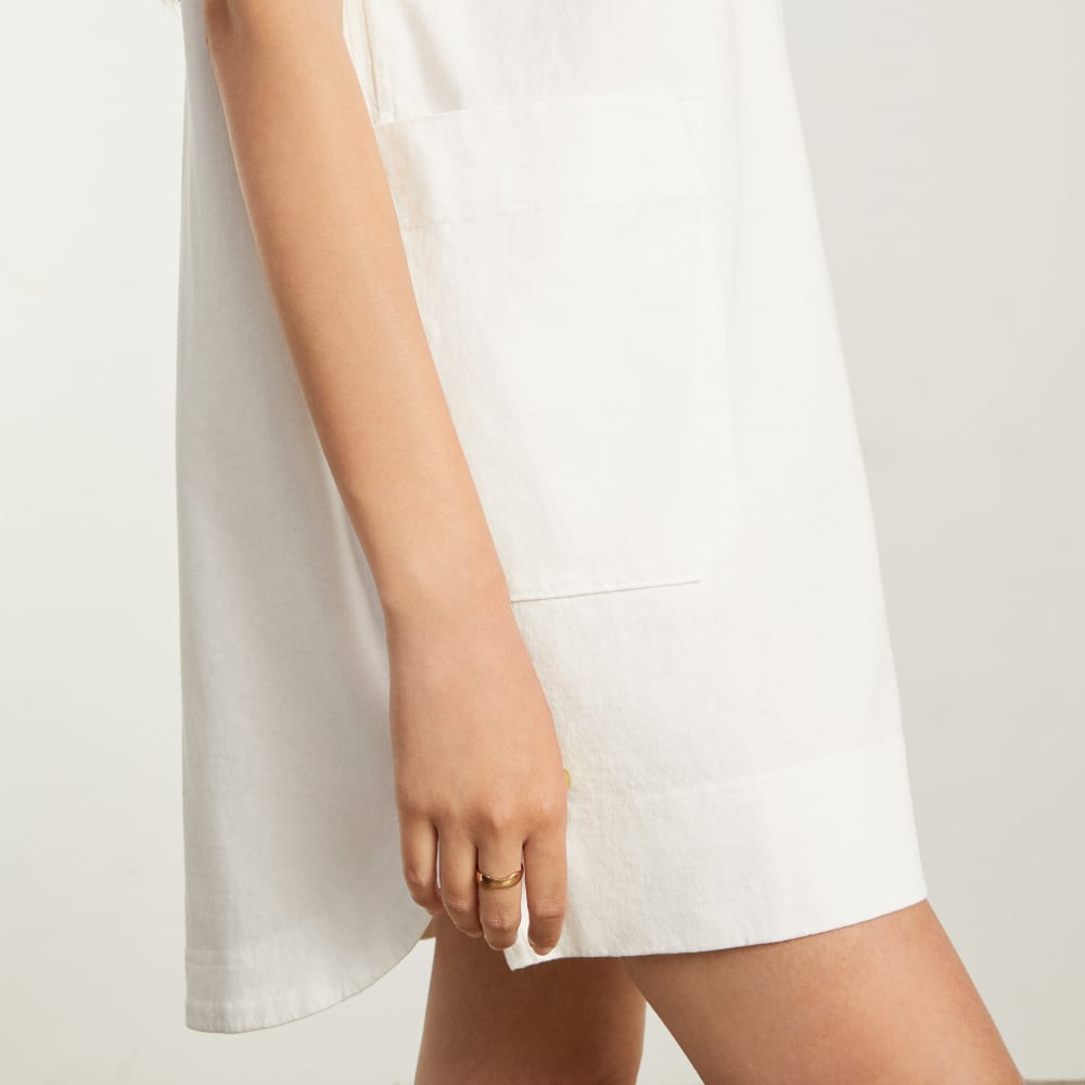 The Oversized Mariner Dress | White - Image 6