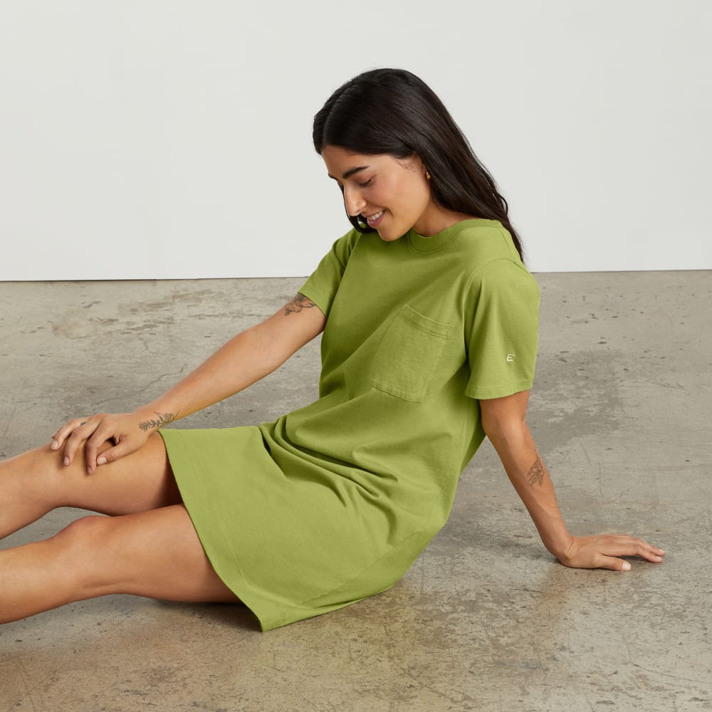 The Organic Cotton Weekend Tee Dress | Pepper - Image 6