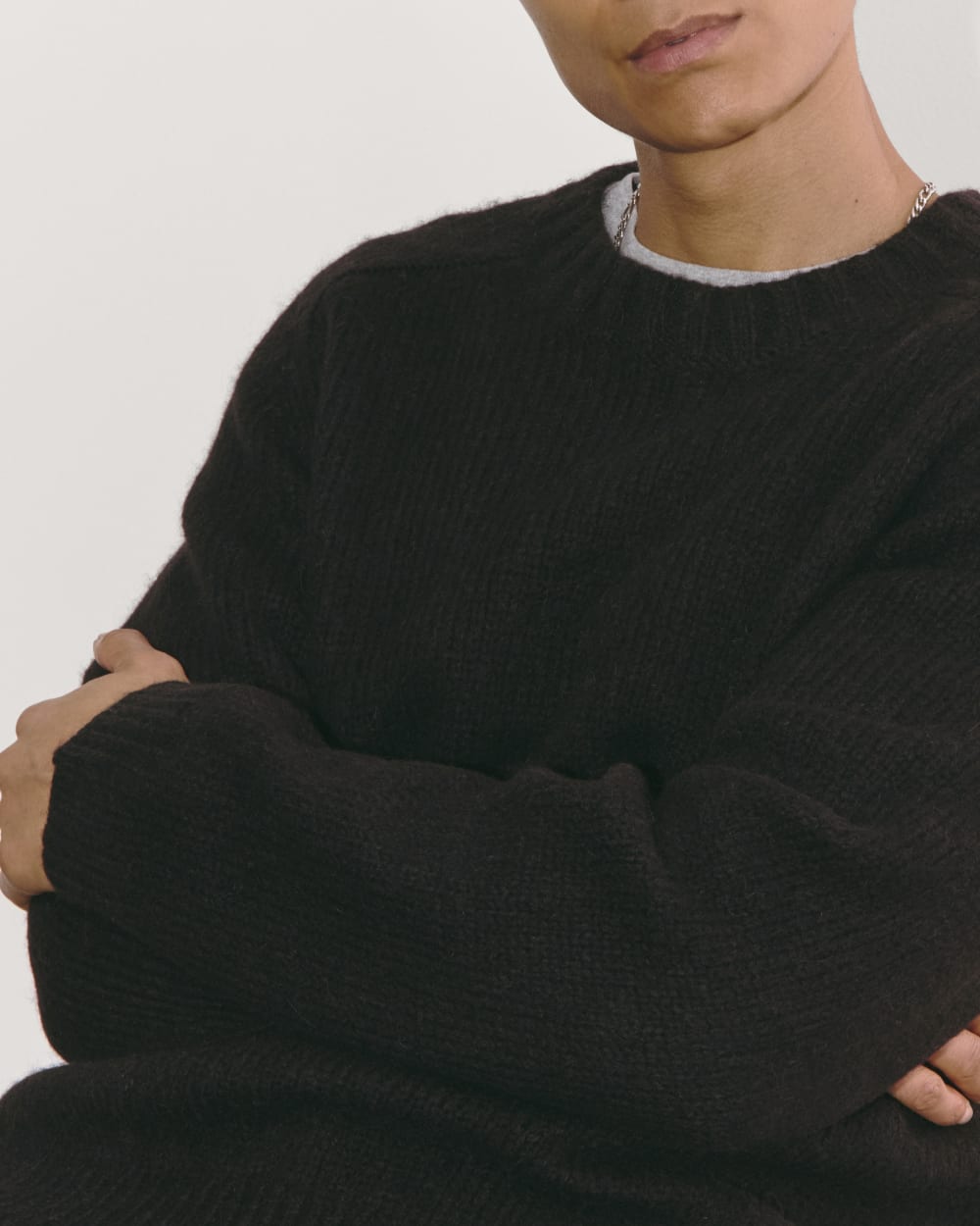 The Cloud Crewneck Sweater | Black - Image 4