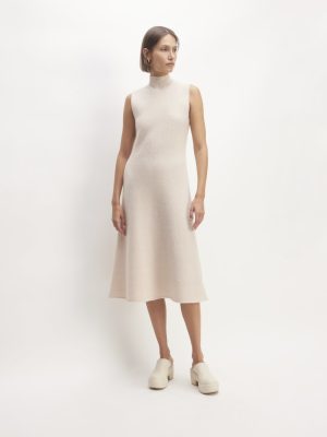 The Cozy-Stretch Sleeveless Midi Dress | Whisper Pink