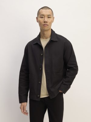 The Organic Cotton Chore Jacket | Black
