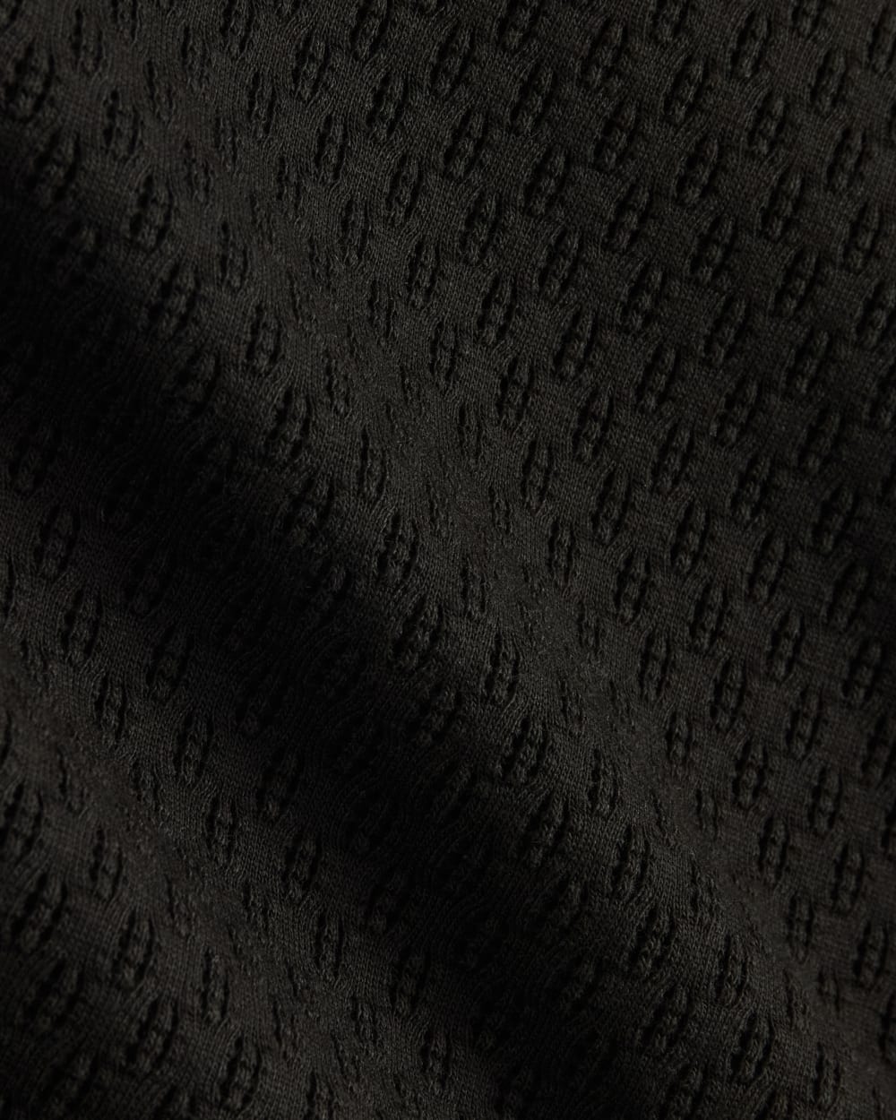 The Pointelle Short-Sleeve Tee | Black - Image 6