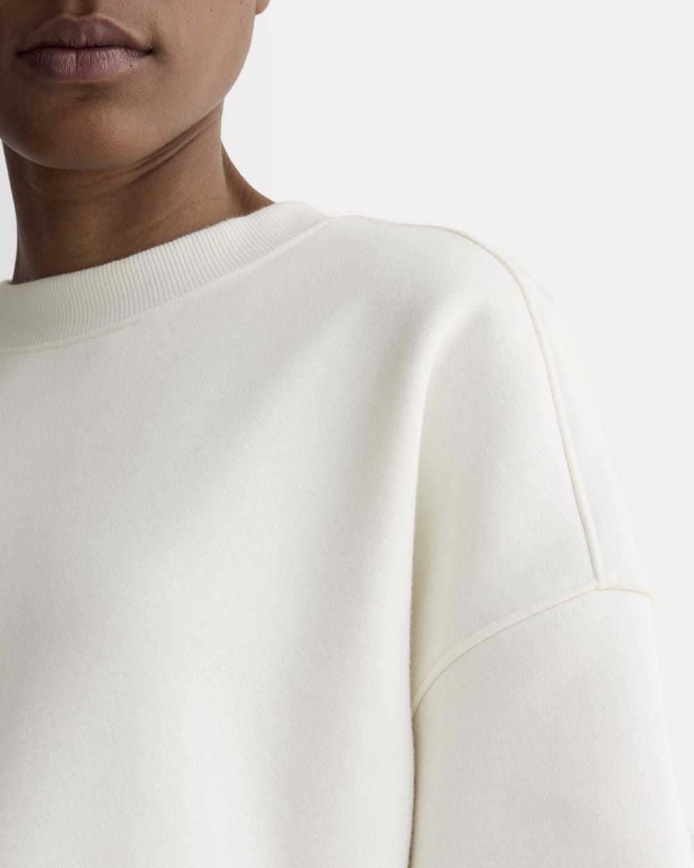 Luxe Fleece Sweatshirt | Bone - Image 4