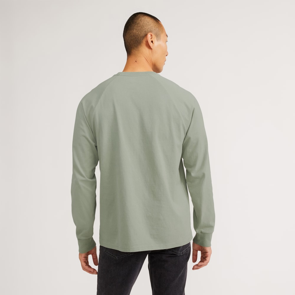 The Premium-Weight Long-Sleeve Crew | Uniform | Seagrass - Image 3