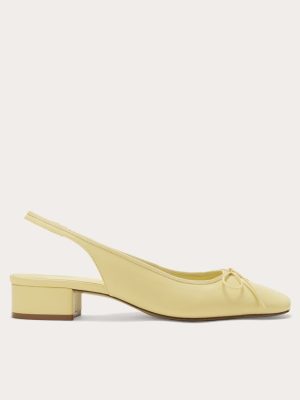 The Ballet Slingback Heel | Straw