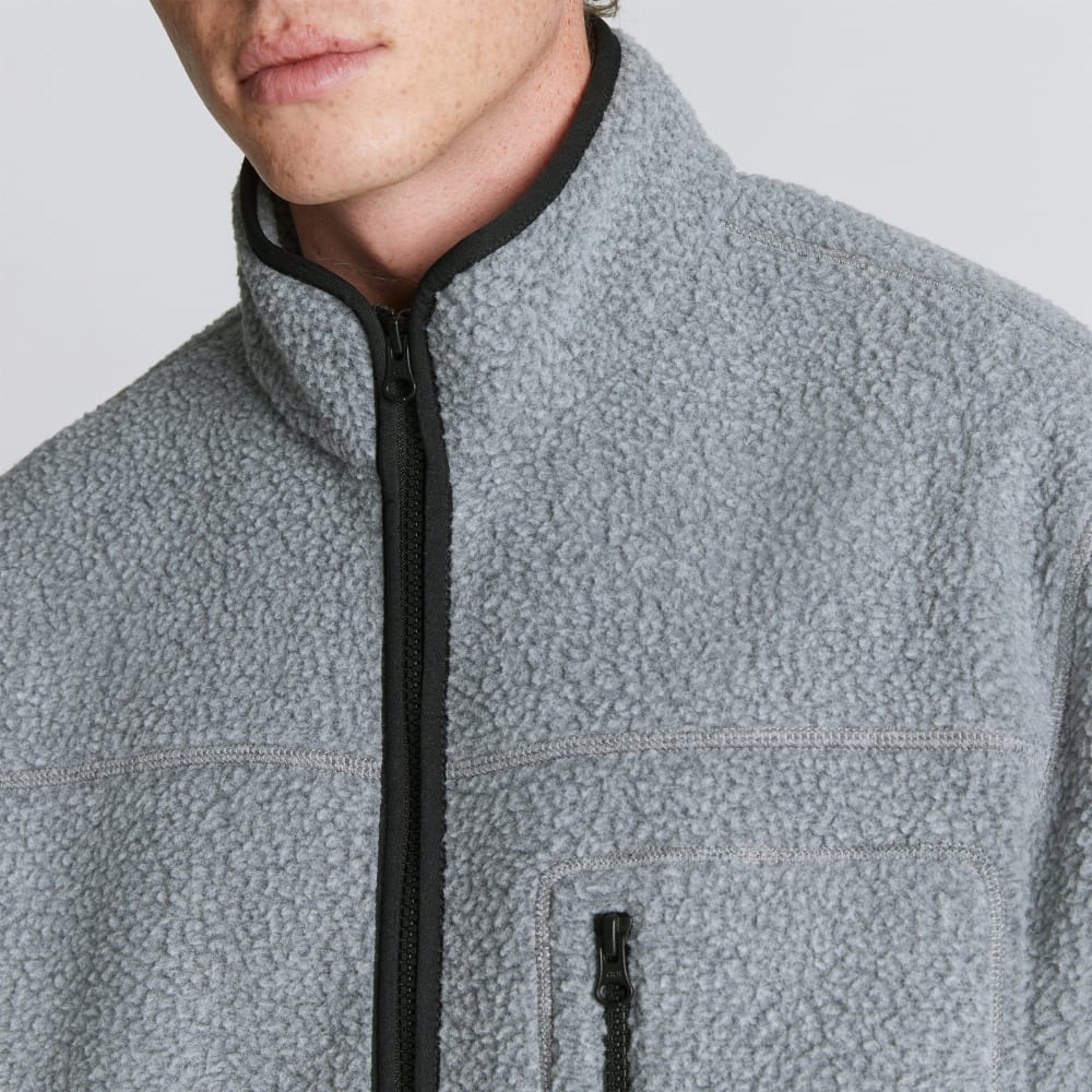 The ReNew Fleece Full Zip | Heathered Coal - Image 4