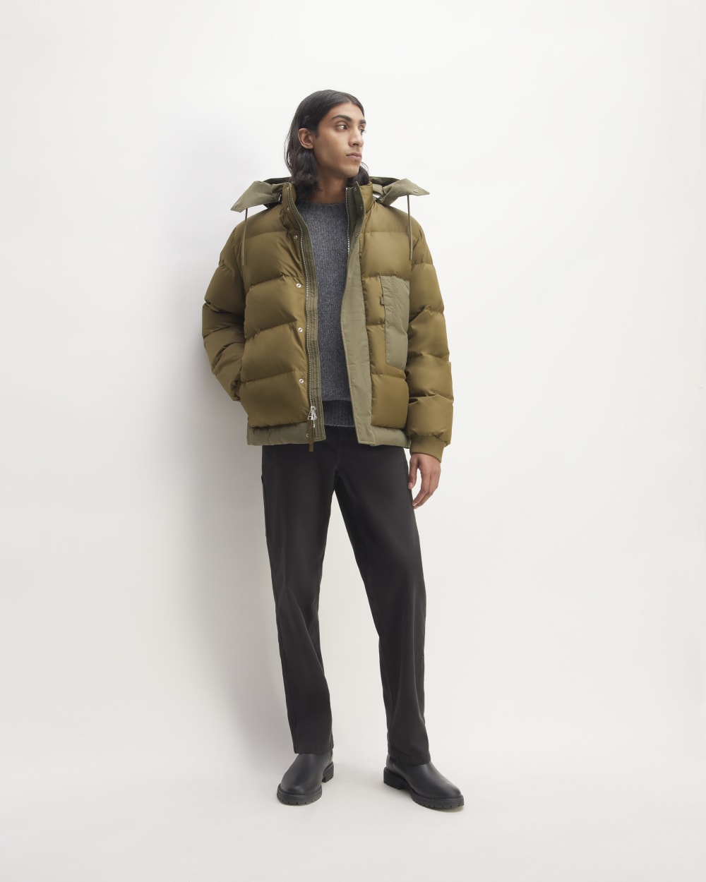 The ReNew Short Puffer | Kalamata / Beech - Image 3