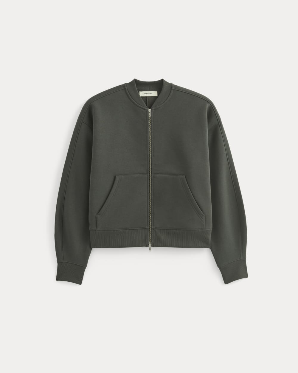 Luxe Fleece Bomber Jacket | Washed Black - Image 2