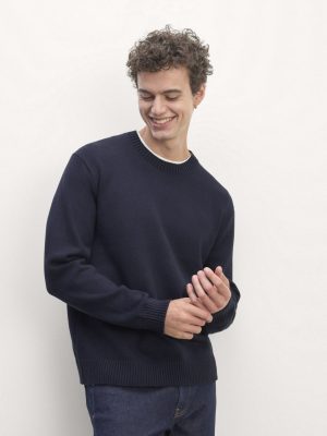 The Classic Sweater in Everyday Cotton | Navy