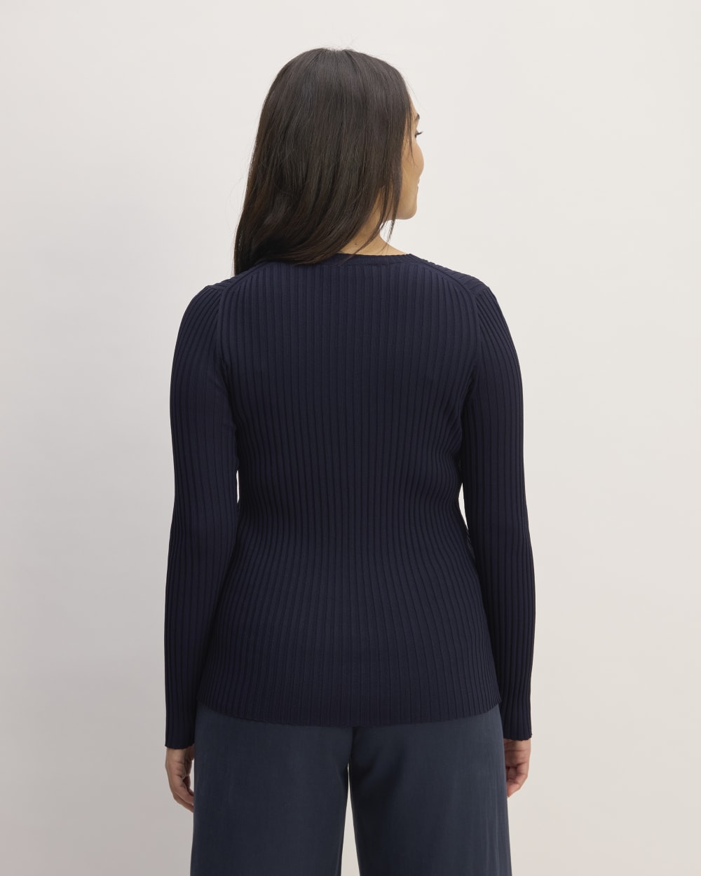 The Viscose Knit Crew | Navy - Image 6