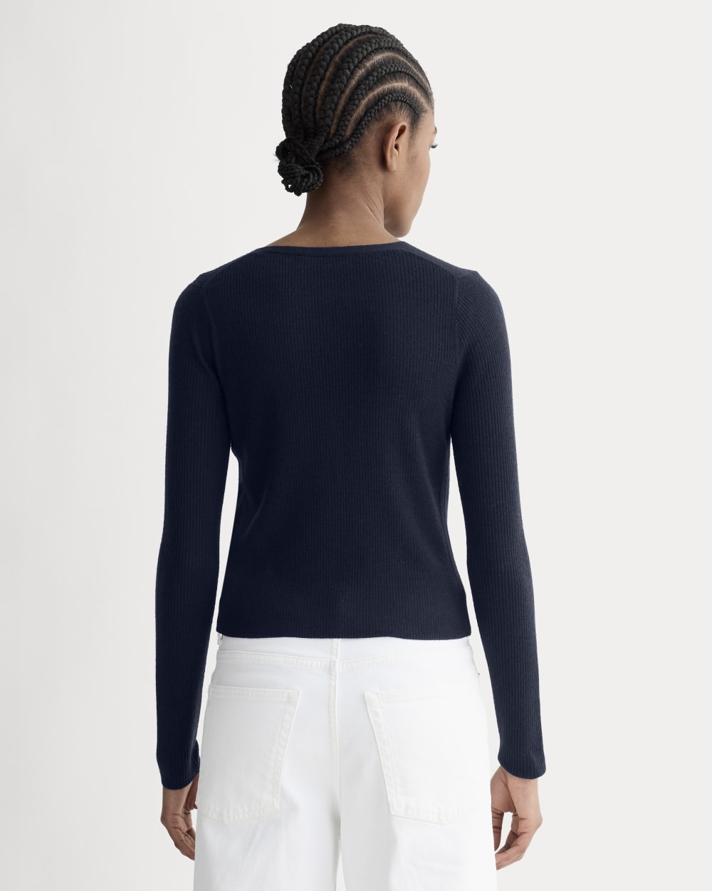 The Cardigan in Ultrasoft Merino | Navy - Image 5