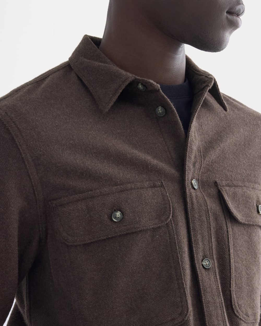 The Heavyweight Overshirt | Uniform | Heather Earth Brown - Image 4