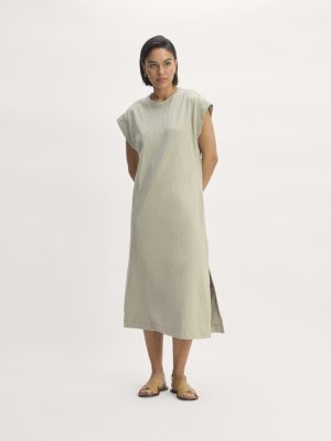 The Muscle Tee Midi Dress | Seagrass