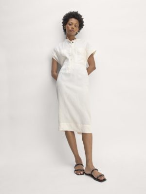 The Craft Dress in Linen | Bone