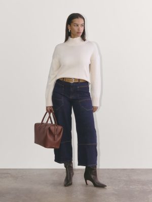 The Way-High® Gardener Cropped Jean | Deep Rinse