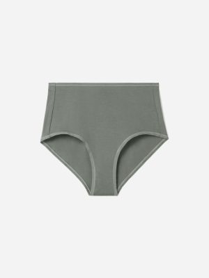 The Cotton High-Rise Hipster | Dark Sage