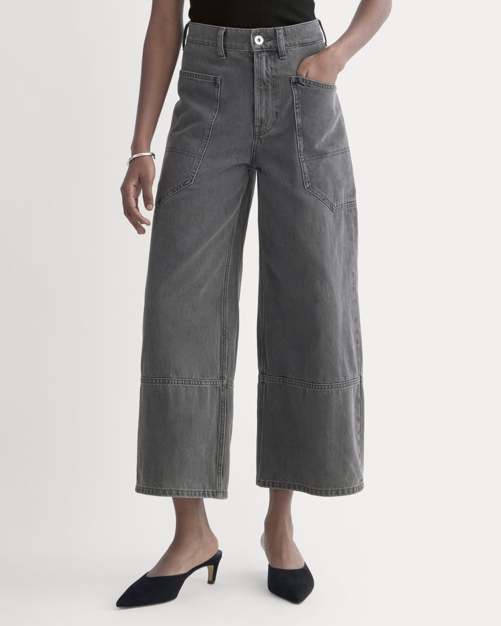 The Way-High® Gardener Cropped Jean | Washed Black - Image 3