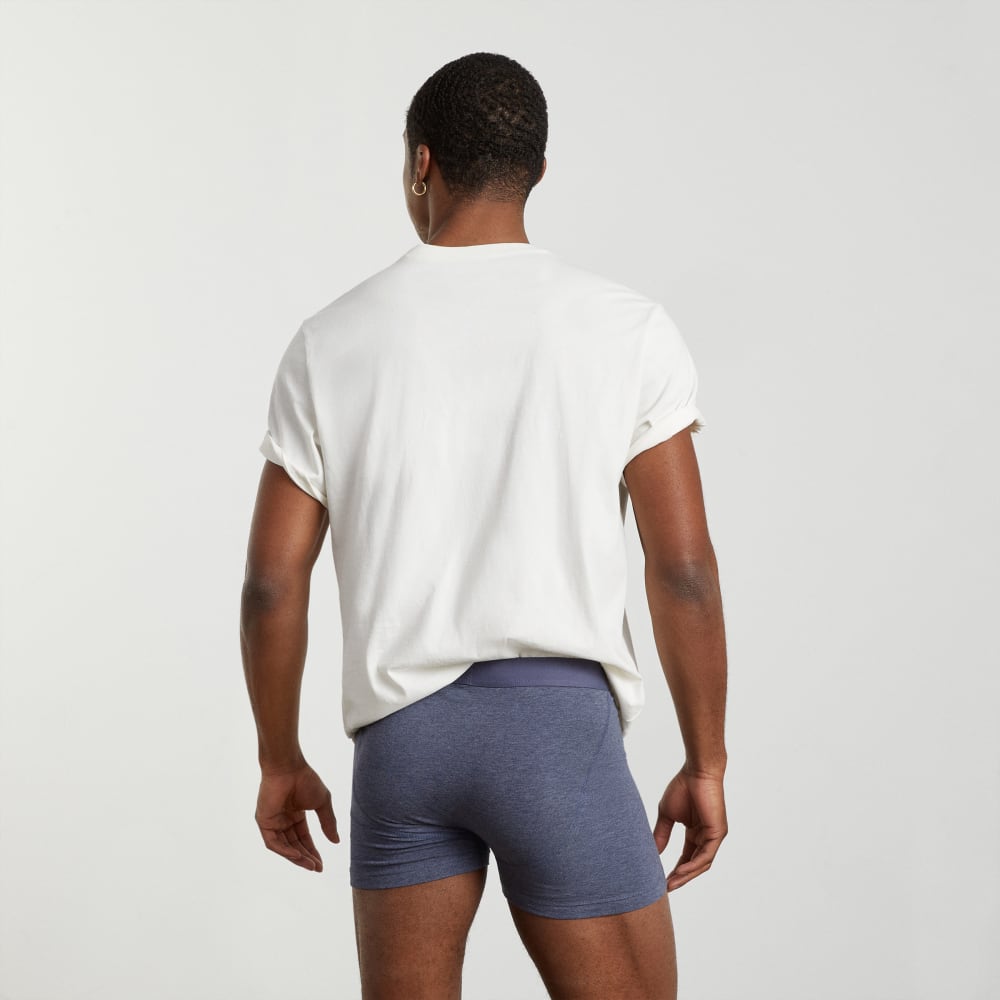 The Supima® Boxer Brief | Uniform | Heather Blue - Image 3