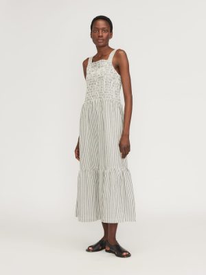 The Smock Dress | Black / Bone