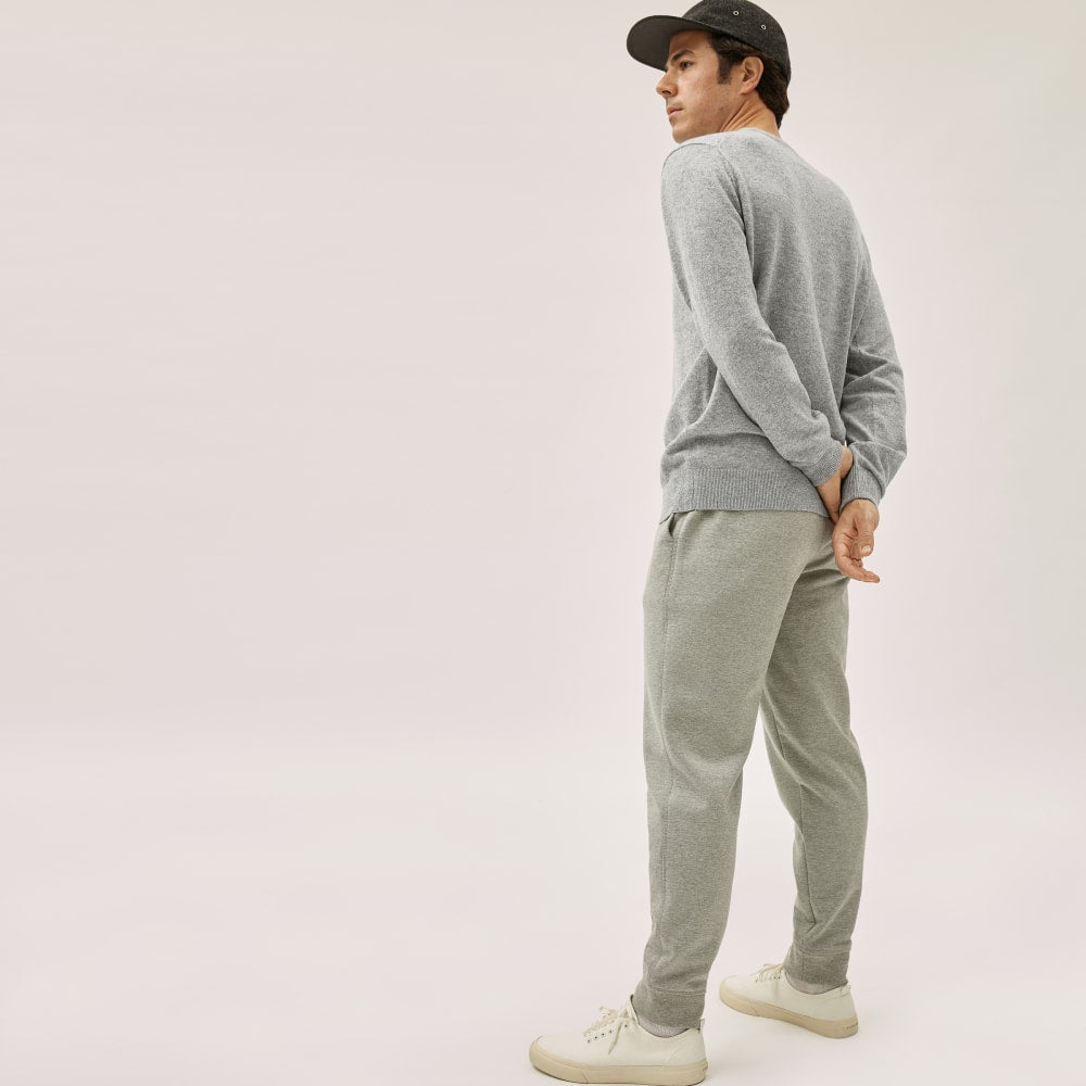 The Grade-A Cashmere Crew | Heathered Grey - Image 4