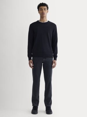 The Athletic 4-Way Stretch Organic Jean | Uniform | Washed Black