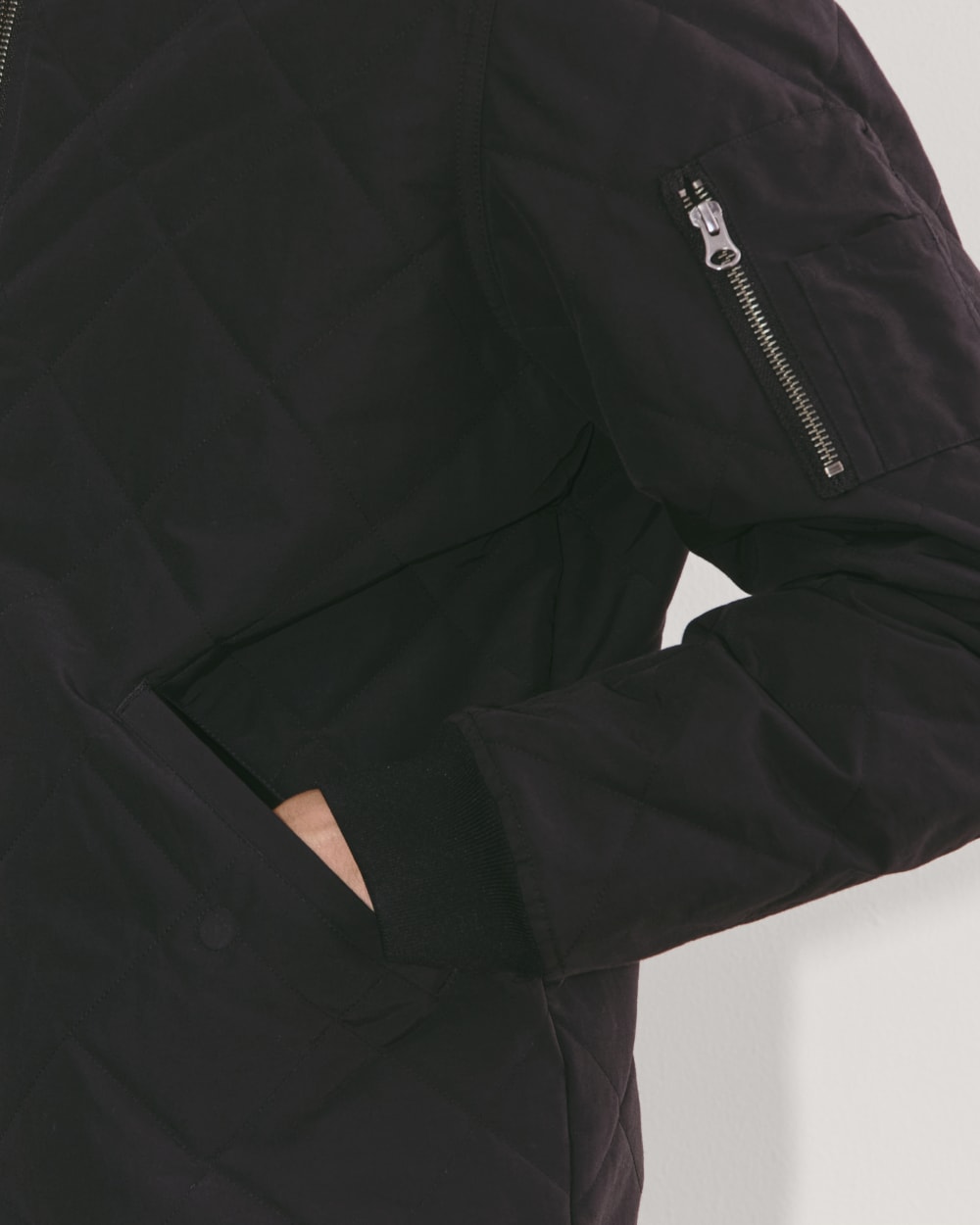 The Quilted Bomber | Black - Image 5