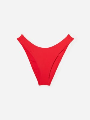 The Thigh-High Bikini Bottom | Bright Red