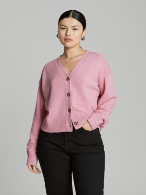 The Cashmere Cardigan | Bubblegum