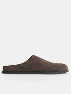Suede Clog | Deep Brown