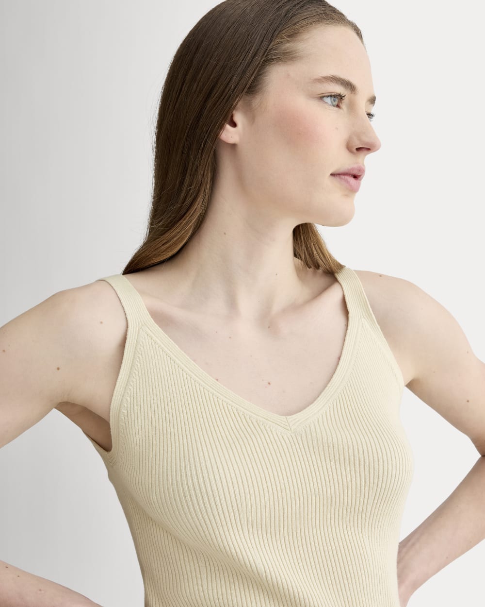 The Fine Knit Cami | Birch - Image 4
