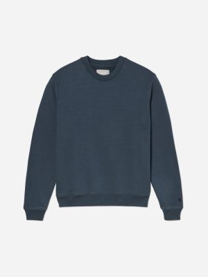 The Track Crewneck Sweatshirt | Kingfisher Blue