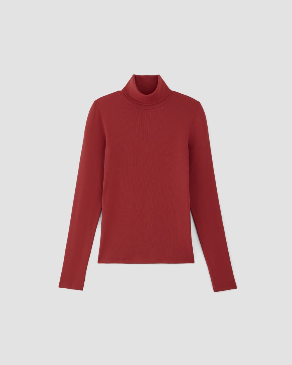 The Luxe Rib Turtleneck | Haute Red - Image 2